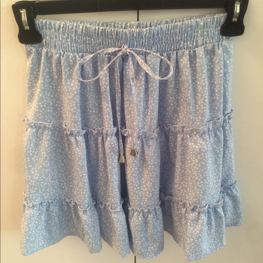 Baby Blue Ruffled Skirt - Picture 3 of 4